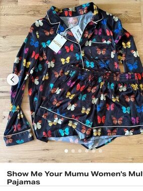 😎 Show Me Your Mumu butterfly print pajama set